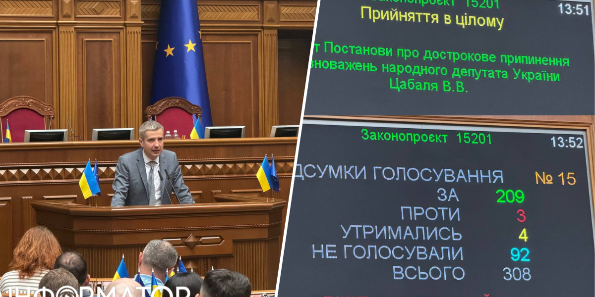 Дніпро: Верховна Рада не підтримала складання мандата нардепа Цабаля